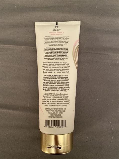 Pure Romance Coochy Love Story Shave Cream Ebay