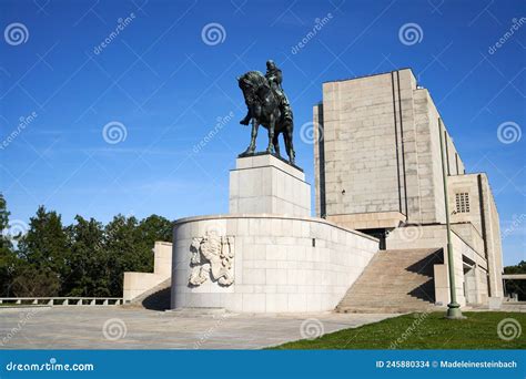 Monument To Jan Zizka Z Trocnova in Prague, Czech Republic Editorial Stock Image - Image of ...