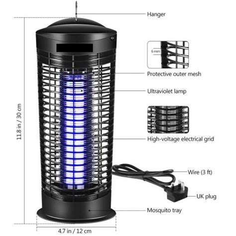 Lapač hmyzu na terasu UV Zapper 360 s výkonom 11W Cool Mania