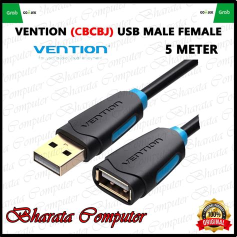 Jual Vention Kabel Usb Extension Gold Plated Perpanjangan M F Cbc M