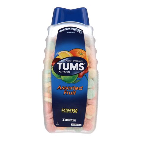 Tums Antacid Chewable Tablets For Heartburn Relief Extra Strength