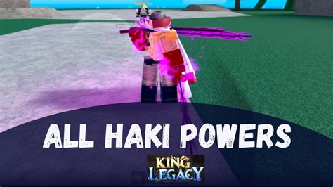 How To Get All Haki Powers In King Legacy Youtube