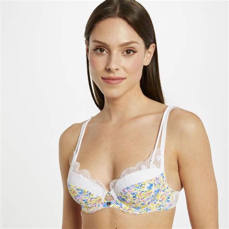 Soutien Gorge Ampliforme Coque Moul E Blanc Sarah Morgan Lingerie Fitancy