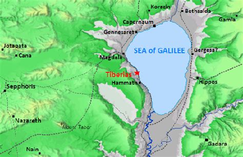 Sea Of Galilee Map Best Map Of Middle Earth