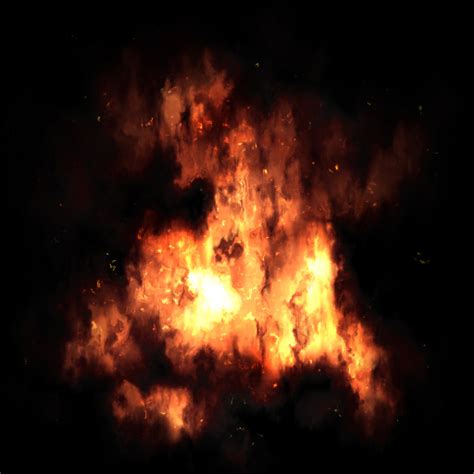 Fire And Smoke Particles Texture