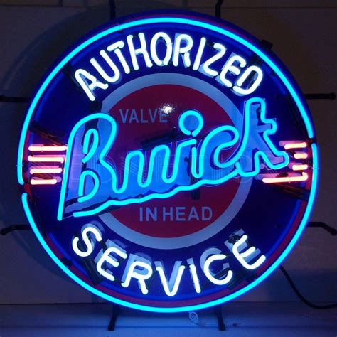 gm buick neon sign with backing – Neon Warehouse