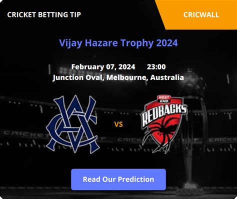 Victoria VS South Australia Match Prediction 07 February 2024 Cricwall