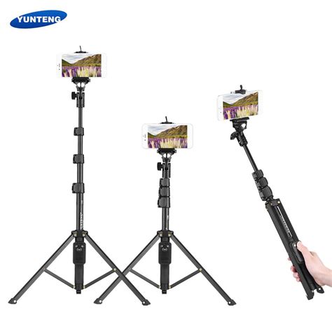 Yunteng Vct Aluminum Tripod Selfie Stick With Phone Hoder Remote