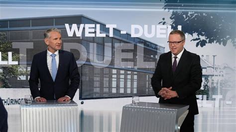 Mettbrötchenschlacht bei Welt TV Duell von Mario Voigt und Björn