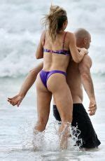 Sonja Marcelline In Bikini And Mike Gunner At A Beach In Gold Coast