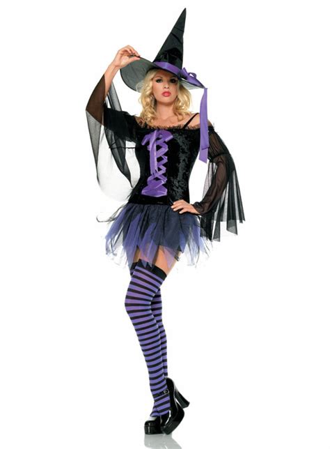 Sexy Purple Witch Costume Wonderland