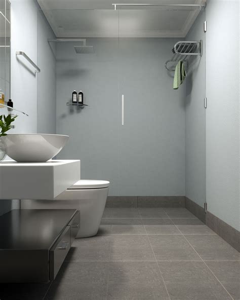 11 Elegant Bathroom Wall Combinations With Gray Tile Flooring