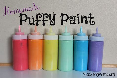 Homemade Puffy Paint Homemade Puffy Paint Puffy Paint Homemade Paint