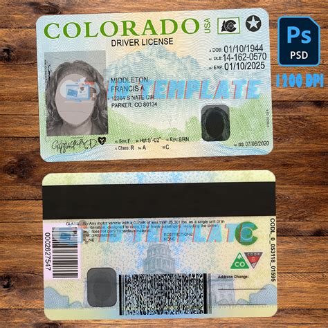 Colorado Driving License Psd Template New 1200dpi Driving License