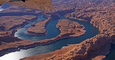 Rainbow Bridge and Lake Powell aerial tour - Antelope Canyon