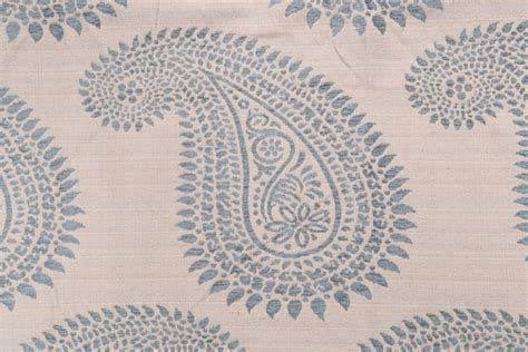 Yards Fonthill Kashmir Woven Chenille Upholstery Fabric In Blue