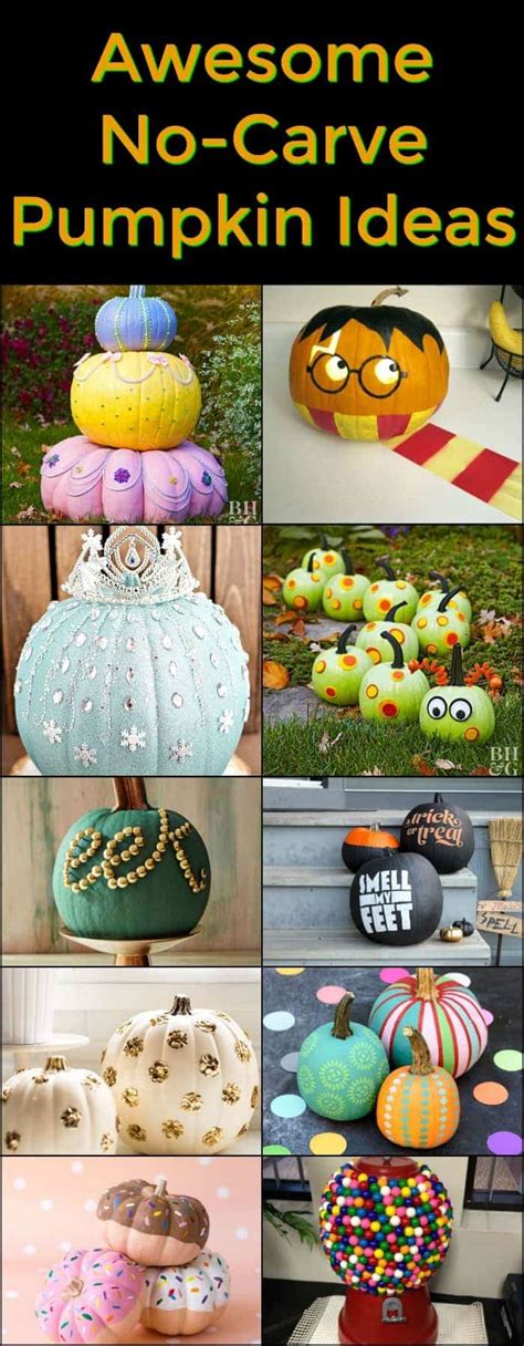 Most Stylish No Carve Pumpkin Ideas Princess Pinky Girl