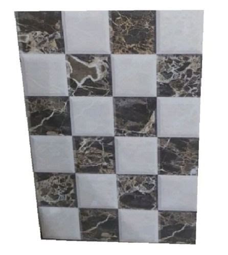 Rectangular Glossy Finish Bathroom Wall Tiles Grade Construction Grade