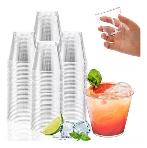 Vasos Desechables De Pl Stico Tipo Cristal Premium Ml Meses