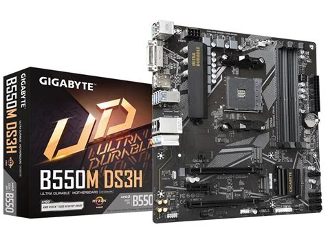 Placa Mãe Gigabyte B550m Ds3h Rev 1 5 Socket Am4 Amd B550 M 2 B550m Ds3h Rev 1 5