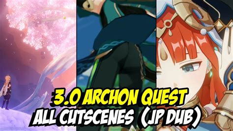 3 0 Sumeru Archon Quest All Cutscenes In Jp Dub Genshin Impact Youtube