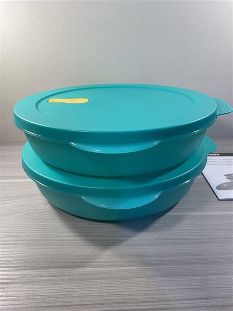 New Tupperware CrystalWave Plus Gen2 Divided Dish Microwaveable Teal