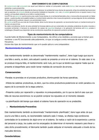 Mantenimiento De Computadoras PDF