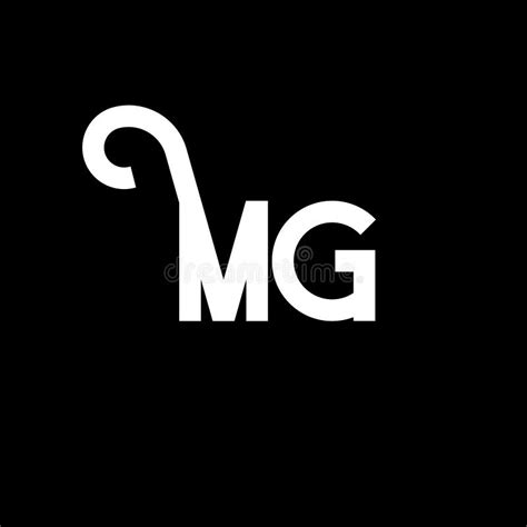 Mg Letter Logo Design Initial Letters Mg Logo Icon Abstract Letter Mg