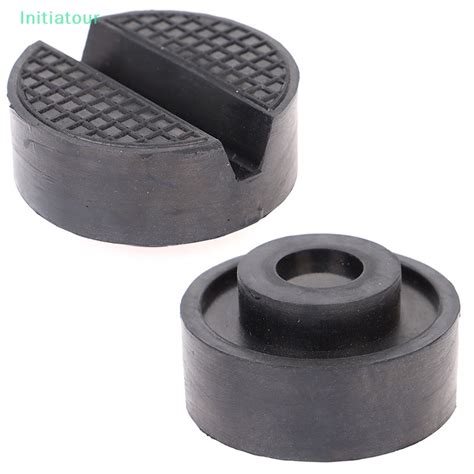 Initiatour Car Lift Jack Stand Rubber Pads Black Rubber Slotted Floor