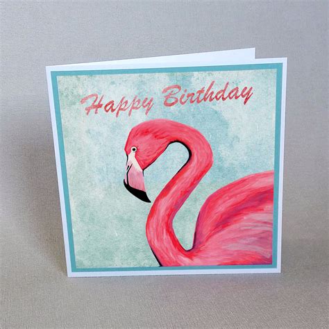 Flamingo Birthday Card