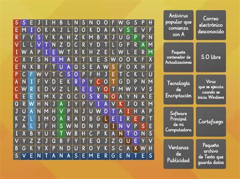 Seguridad Informatica Sopa De Letras