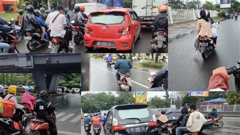 Penampakan Pelanggar Lalu Lintas Di Jl AP Pettarani Urip Sumoharjo