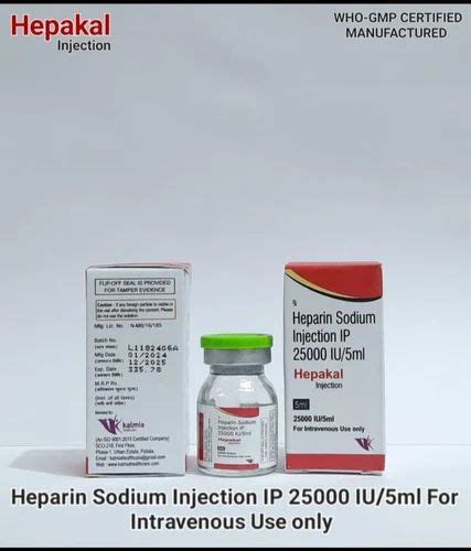 Heparin Sodium Injection Iu At Rs Piece Heped In