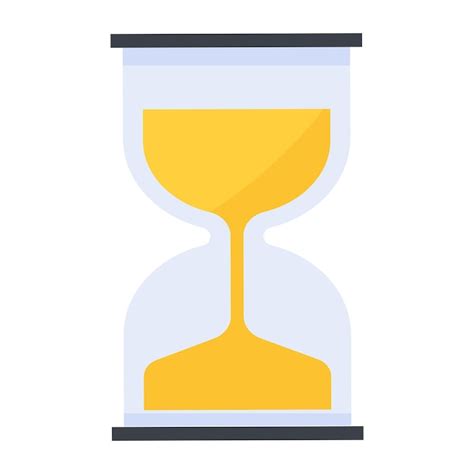 Premium Vector A Flat Icon Of Sand Timer