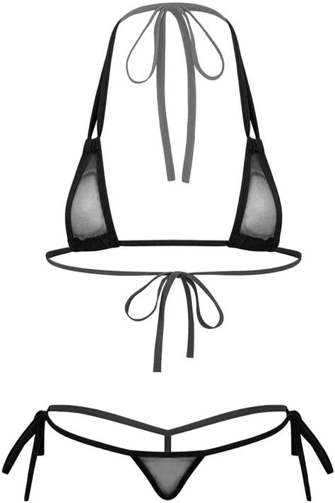 CHICTRY Womens Wild Style Micro Bikini Extreme Minimal Coverage Swimming Costume Swimsuit