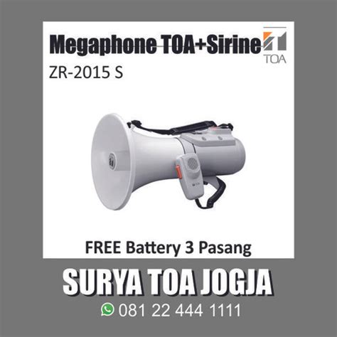 Jual Megaphone Toa Zr S Dengan Sirine Pengeras Suara Include