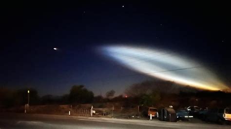 As Se Vio El Cohete Falcon De Space X En El Cielo De Sinaloa Luz