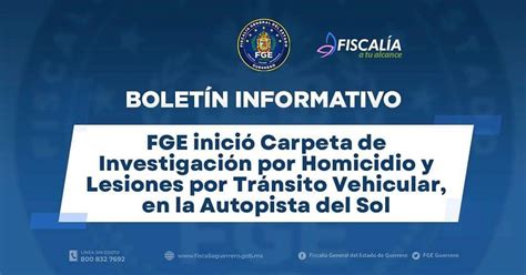 FGE inició Carpeta de Investigación por Homicidio y Lesiones por