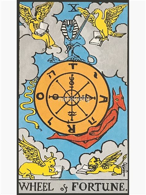 Wheel Of Fortune Rider Waite Smith Tarot Poster By Natekelly