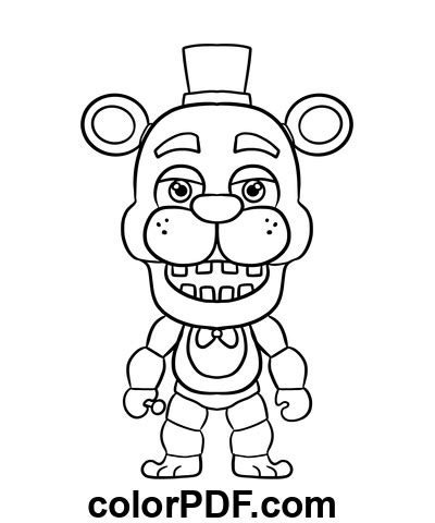 Carino Freddy Fazbear Fnaf Disegni Da Colorare E Libri In Pdf