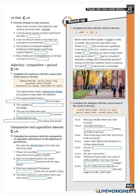 Li3 Wb 08 Grammar So That Worksheet Live Worksheets