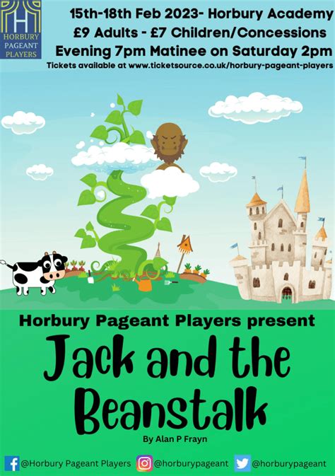 Jack & The Beanstalk 2023 at Horbury Academy event tickets from ...