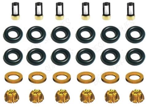 BMW I6 2 5 Fuel Injector Service Repair Kit Orings Filters Pintle Caps