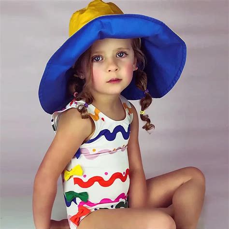 2019 Baby Girl Swimsuit Cute Cartoon Bathing Kids Swimwear badpak baby ...