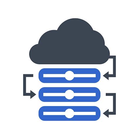 Premium Vector Cloud Server Icon