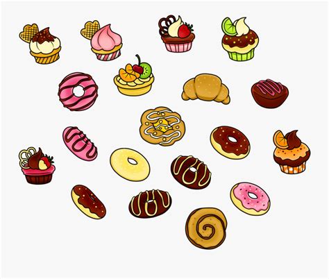 Pastry Clip Art - Transparent Pastries Clipart , Free Transparent ...