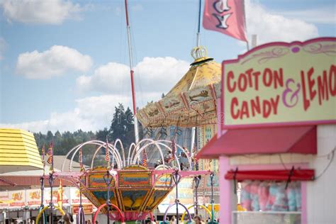 Variety of Carnival Ride at Washington State Fair Editorial Stock Photo ...