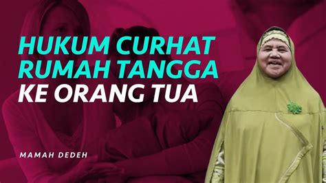 Bolehkah Ceritakan Masalah Rumah Tangga Ke Orang Tua Rumah Mamah