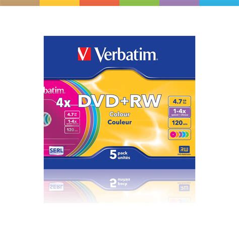 Verbatim dvd rw 4 7gb 4x 5 pack with jewel cases – Artofit