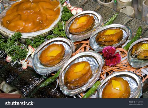 Chinese Meal Abalone Traditional Chinese Cuisine Specialty Dish Display